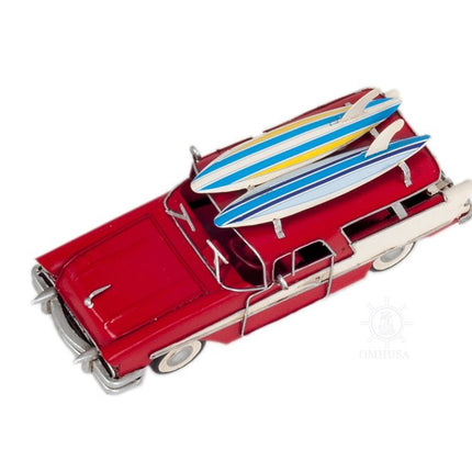 c1957 Red Ford Country Squire Station Wagon Sculpture HomeRoots