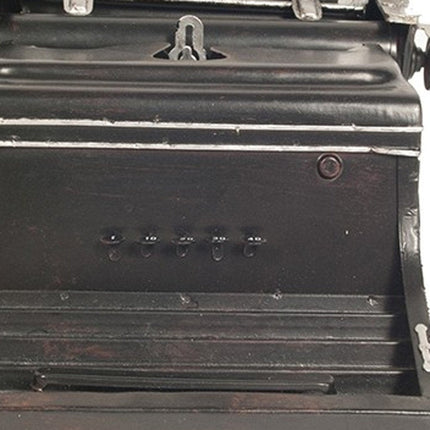 9" Black Metal German Replica Typewriter Tabletop Sculpture HomeRoots