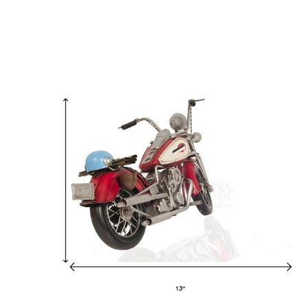 Red Harley Davidson Motorcycle Sculpture HomeRoots