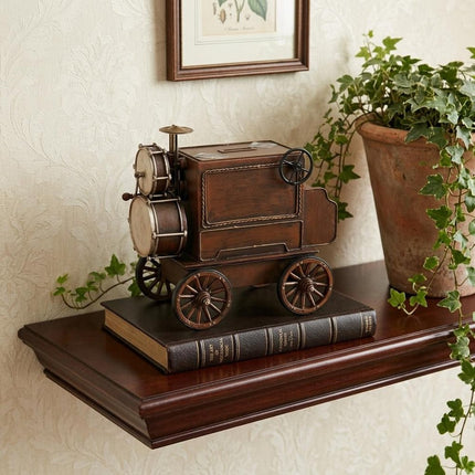 10" Brown Metal Hand Painted Car Model Car HomeRoots