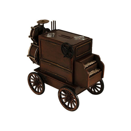 10" Brown Metal Hand Painted Car Model Car HomeRoots