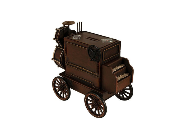 10" Brown Metal Hand Painted Car Model Car HomeRoots