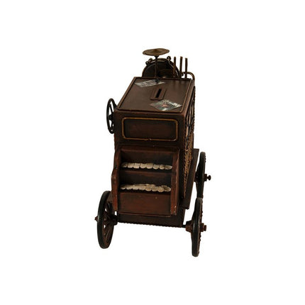10" Brown Metal Hand Painted Car Model Car HomeRoots