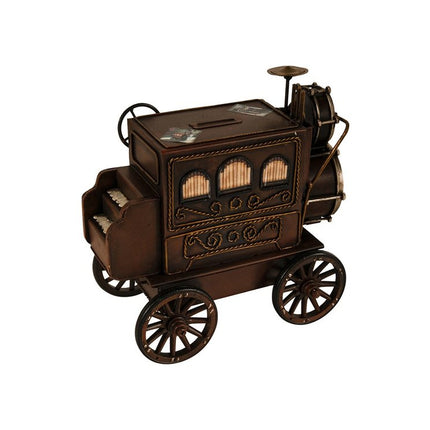 10" Brown Metal Hand Painted Car Model Car HomeRoots
