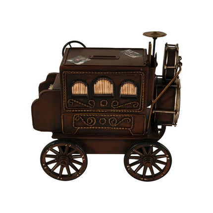 10" Brown Metal Hand Painted Car Model Car HomeRoots