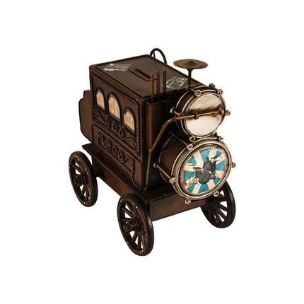 10" Brown Metal Hand Painted Car Model Car HomeRoots