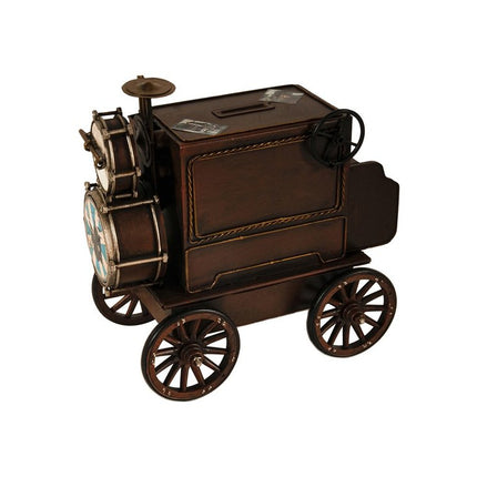 10" Brown Metal Hand Painted Car Model Car HomeRoots