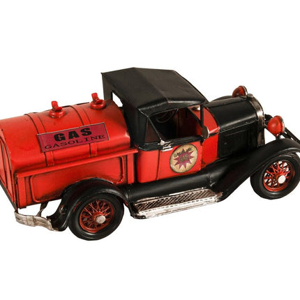 5" Red And Black Metal Hand Painted Model Car