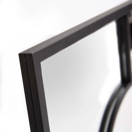 24" Graphite Metal Square Framed Accent Mirror HomeRoots