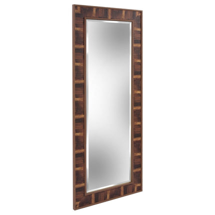 60" Brown Framed Full Length Hanging Mirror HomeRoots