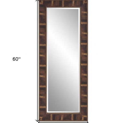 60" Brown Framed Full Length Hanging Mirror HomeRoots