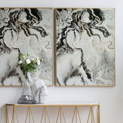Set of Two White Framed Art HomeRoots