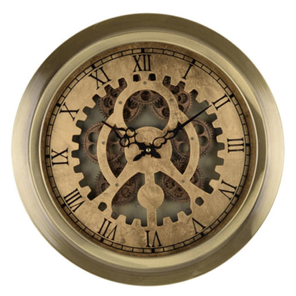 3" Gold Iron Wall Clock HomeRoots