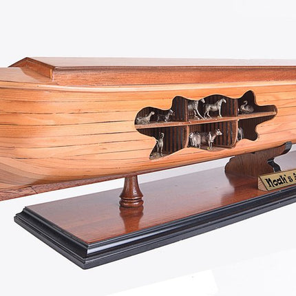 8" Wooden Manufactured Wood Hand Painted Decorative Boat HomeRoots