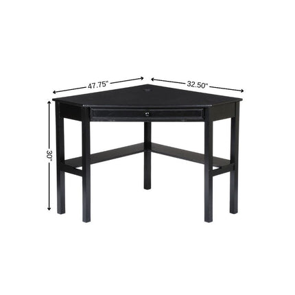 Black Corner Computer Desk