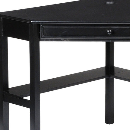 Black Corner Computer Desk