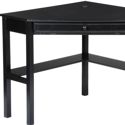 Black Corner Computer Desk