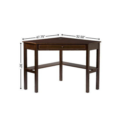 Espresso Corner Computer Desk HomeRoots
