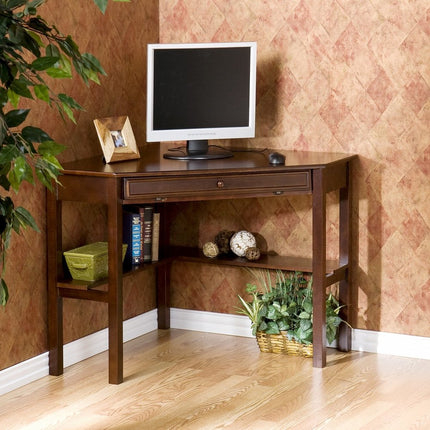 Espresso Corner Computer Desk HomeRoots