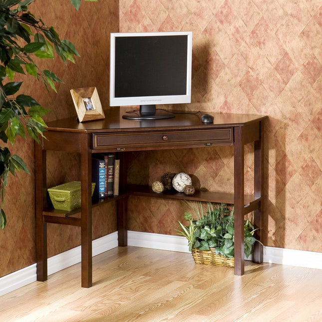 Espresso Corner Computer Desk HomeRoots