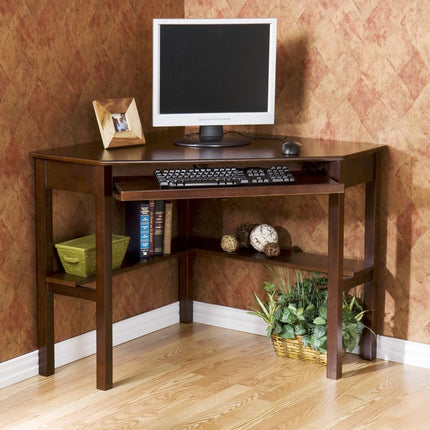 Espresso Corner Computer Desk HomeRoots