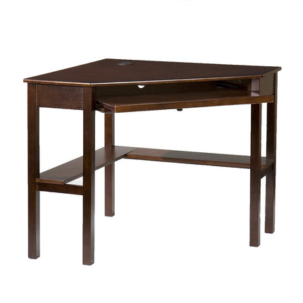 Espresso Corner Computer Desk HomeRoots