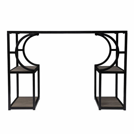 44" Gray and Black Wood Pedestal HomeRoots