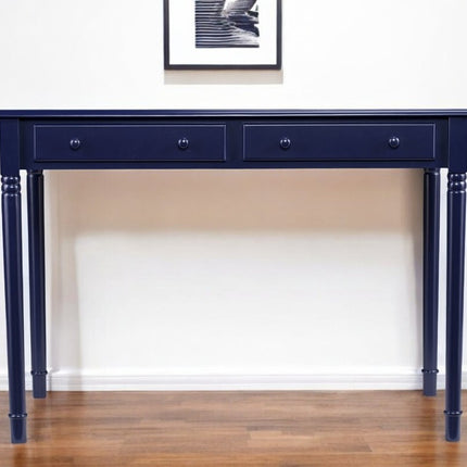 Navy Blue Writing Desk HomeRoots