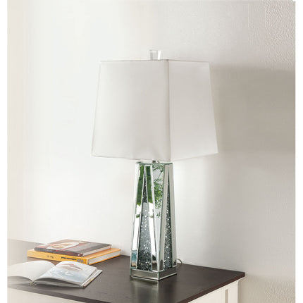 ACME 40218 Noralie Table Lamp, Mirrored & Faux Diamonds