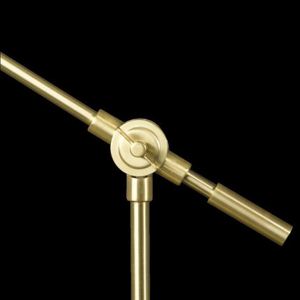 Shiny Satin Brass LED Adjustable Desk Lamp HomeRoots