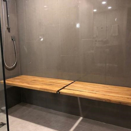 24" Premium Wall Mount Teak Shower Bench HomeRoots