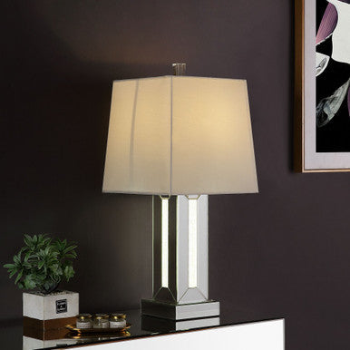 ACME 40223 Noralie Table Lamp, Mirrored & Faux Stones ACME Furniture