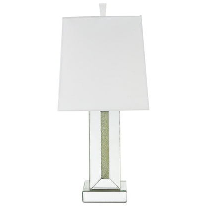 ACME 40223 Noralie Table Lamp, Mirrored & Faux Stones