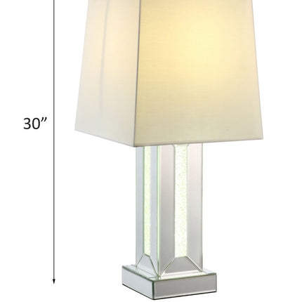 ACME 40223 Noralie Table Lamp, Mirrored & Faux Stones