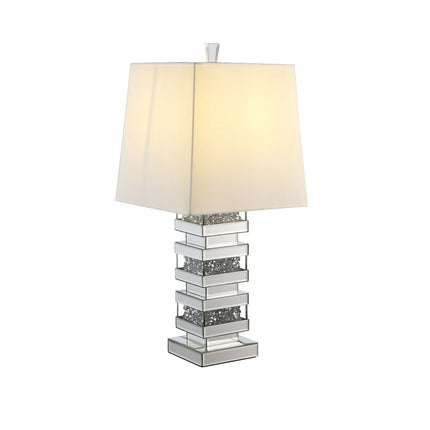 ACME 40242 Noralie Table Lamp, Mirrored & Faux Diamonds