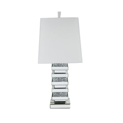 ACME 40242 Noralie Table Lamp, Mirrored & Faux Diamonds