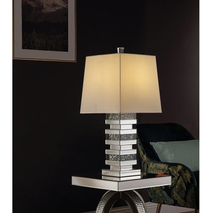 ACME 40242 Noralie Table Lamp, Mirrored & Faux Diamonds