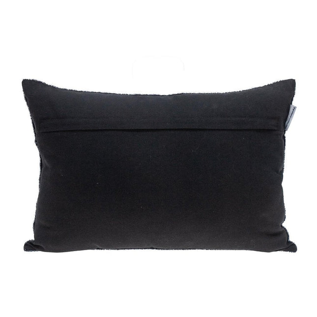 Shimmering Metallic Blue Beaded Luxury Throw Pillow HomeRoots
