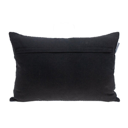 Shimmering Metallic Blue Beaded Luxury Throw Pillow HomeRoots