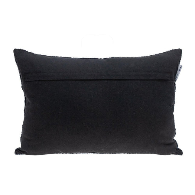 Shimmering Metallic Blue Beaded Luxury Throw Pillow