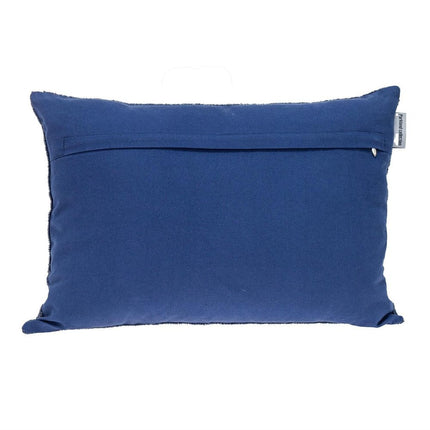 Shimmering Blue Beaded Luxury Throw Pillow HomeRoots