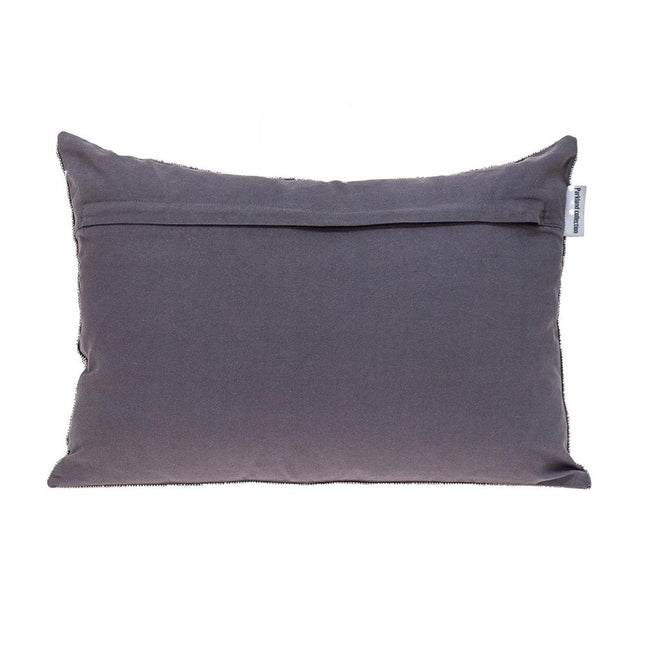 Shimmering Gray Beaded Luxury Throw Pillow HomeRoots