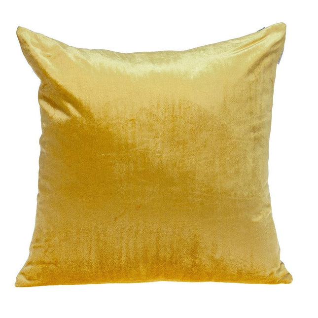 Yellow and Gray Dual Solid Color Reversible Throw Pillow HomeRoots