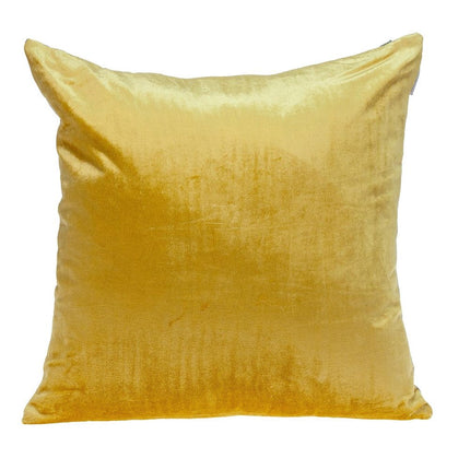 Yellow and Gray Dual Solid Color Reversible Throw Pillow HomeRoots