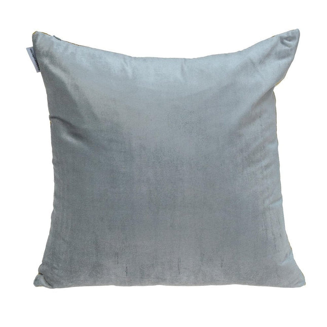 Yellow and Gray Dual Solid Color Reversible Throw Pillow HomeRoots