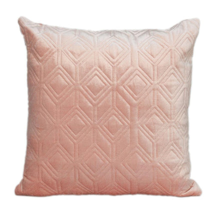 Tufted Diamonds Rose Gold Velvet Accent Pillow HomeRoots
