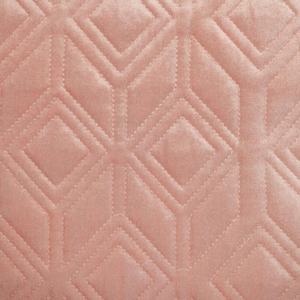 Tufted Diamonds Rose Gold Velvet Accent Pillow HomeRoots