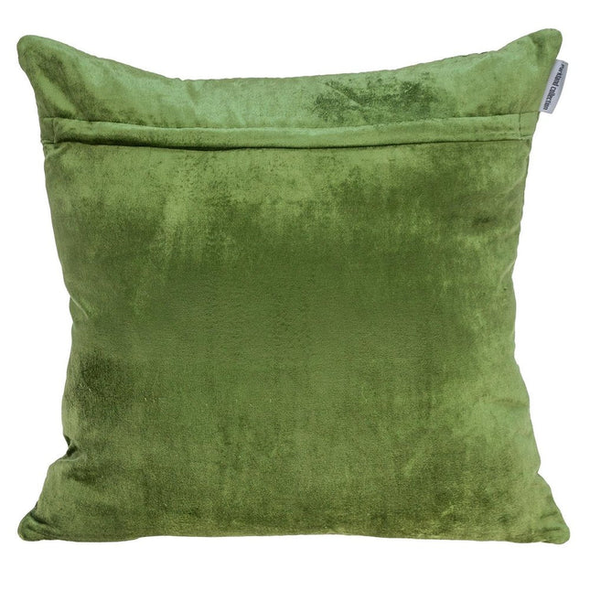Tufted Diamonds Olive Velvet Accent Pillow HomeRoots