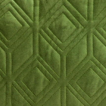 Tufted Diamonds Olive Velvet Accent Pillow HomeRoots