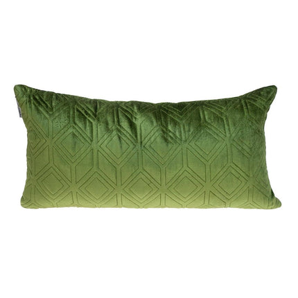 Tufted Diamonds Olive Velvet Lumbar Accent Pillow HomeRoots